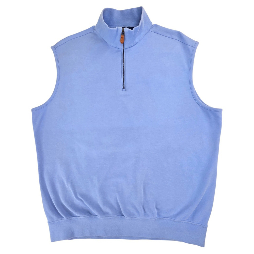 Quiet Luxury Polo Golf Ralph Lauren Vest Mens Large Blue Cotton Layering